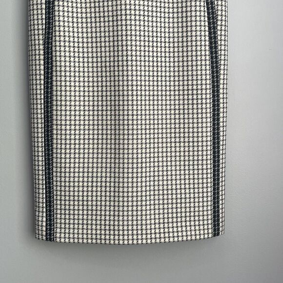 Judith & Charles Virgin Wool Midi Dress Size 4 Picasso Check Sheath Quiet Luxury - Picture 16 of 16